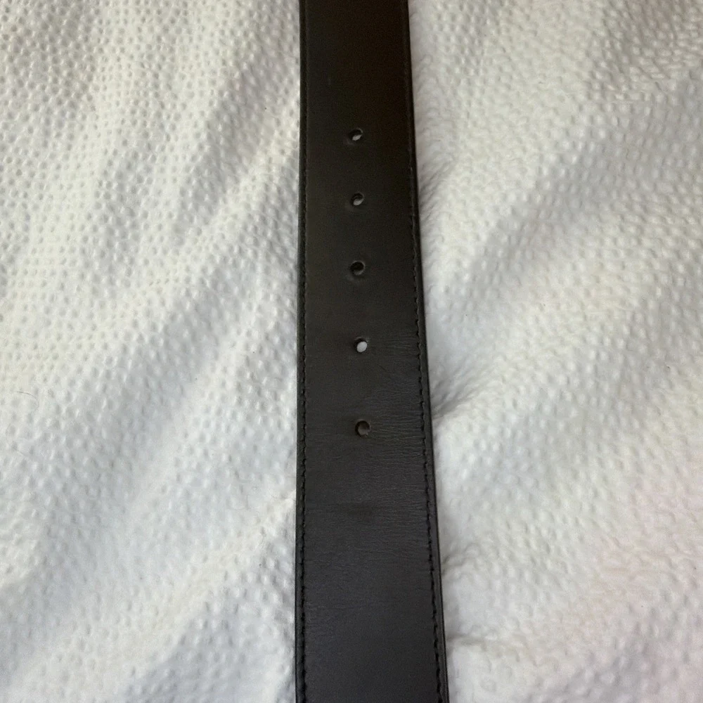 Authentic Gucci GG Marmont Belt Black Leather Gold Double G Buckle Luxury